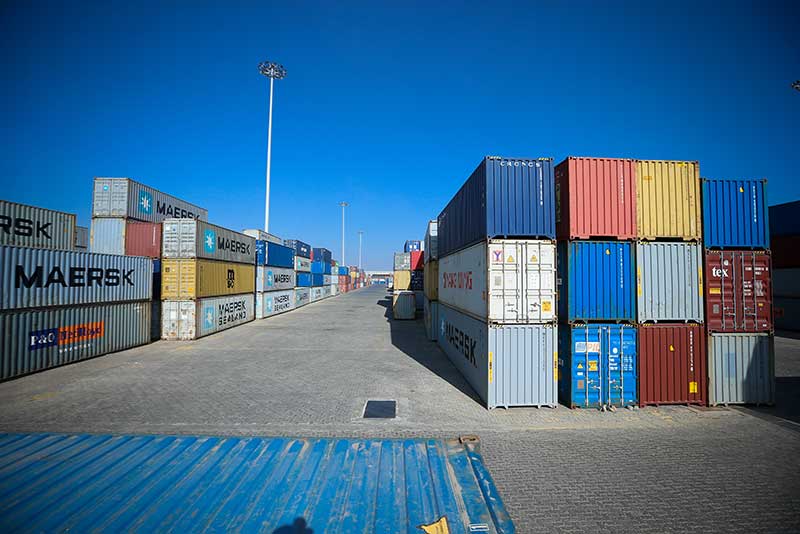Container operations at Ethiopia's Modjo Dry Port